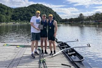Clarkson Crew Wins Gold in American Collegiate Rowing Association National Championships Men’s Double Competition